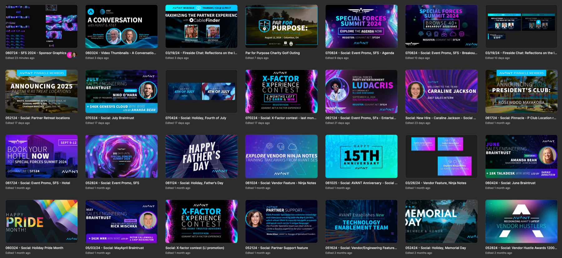 Avant marketing Figma library