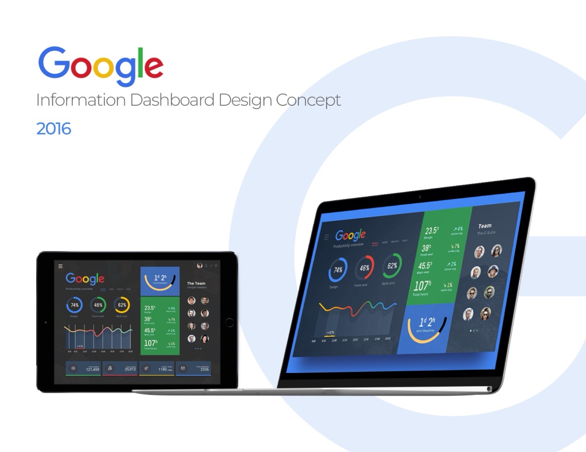 Google — Information Dashboard Design Concept, 2016