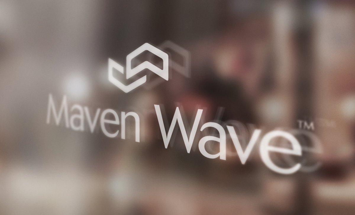 Chevron cube concept — dimensional logo mockup