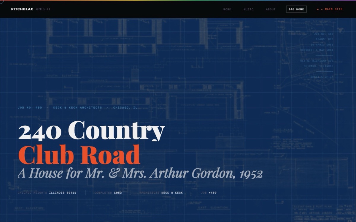 240 Country Club Road — architecture website, 2023