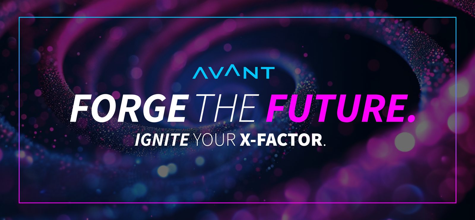 Forge the Future — the campaign's hero frame.