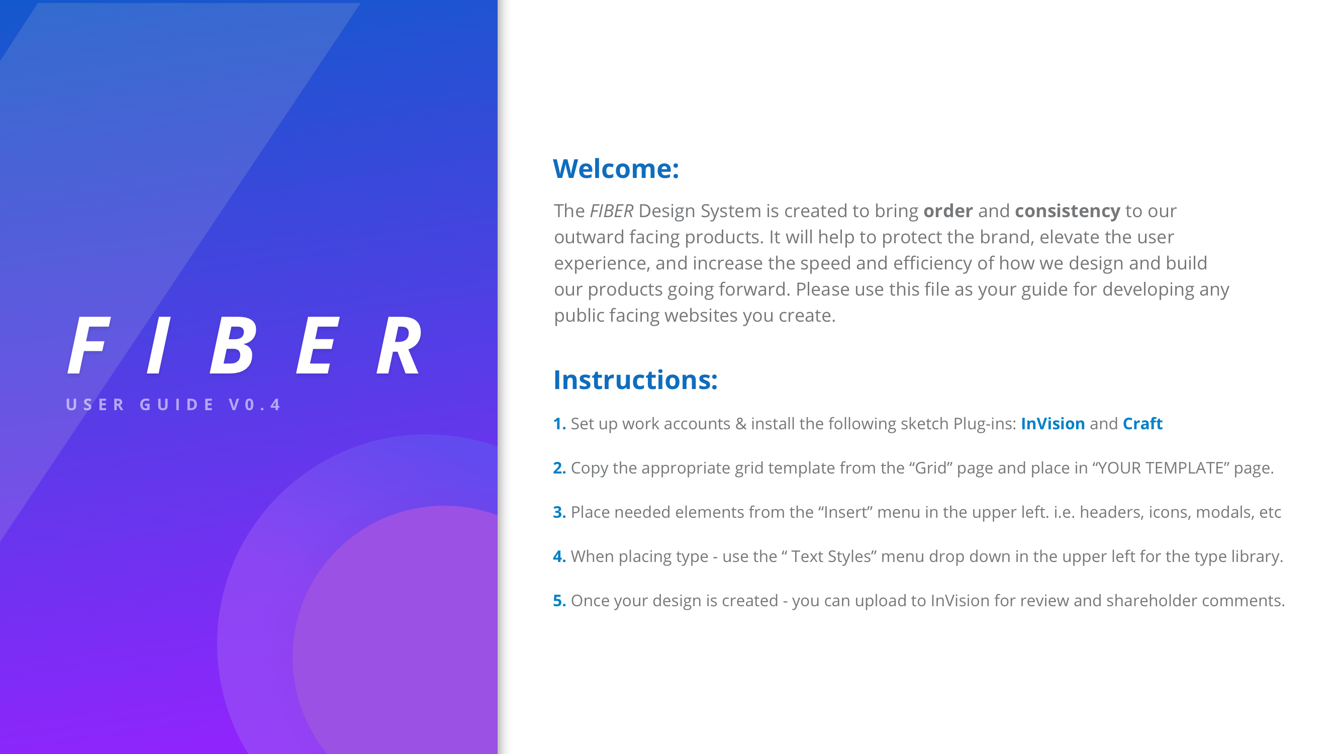 FIBER system guide — introduction and adoption framework.