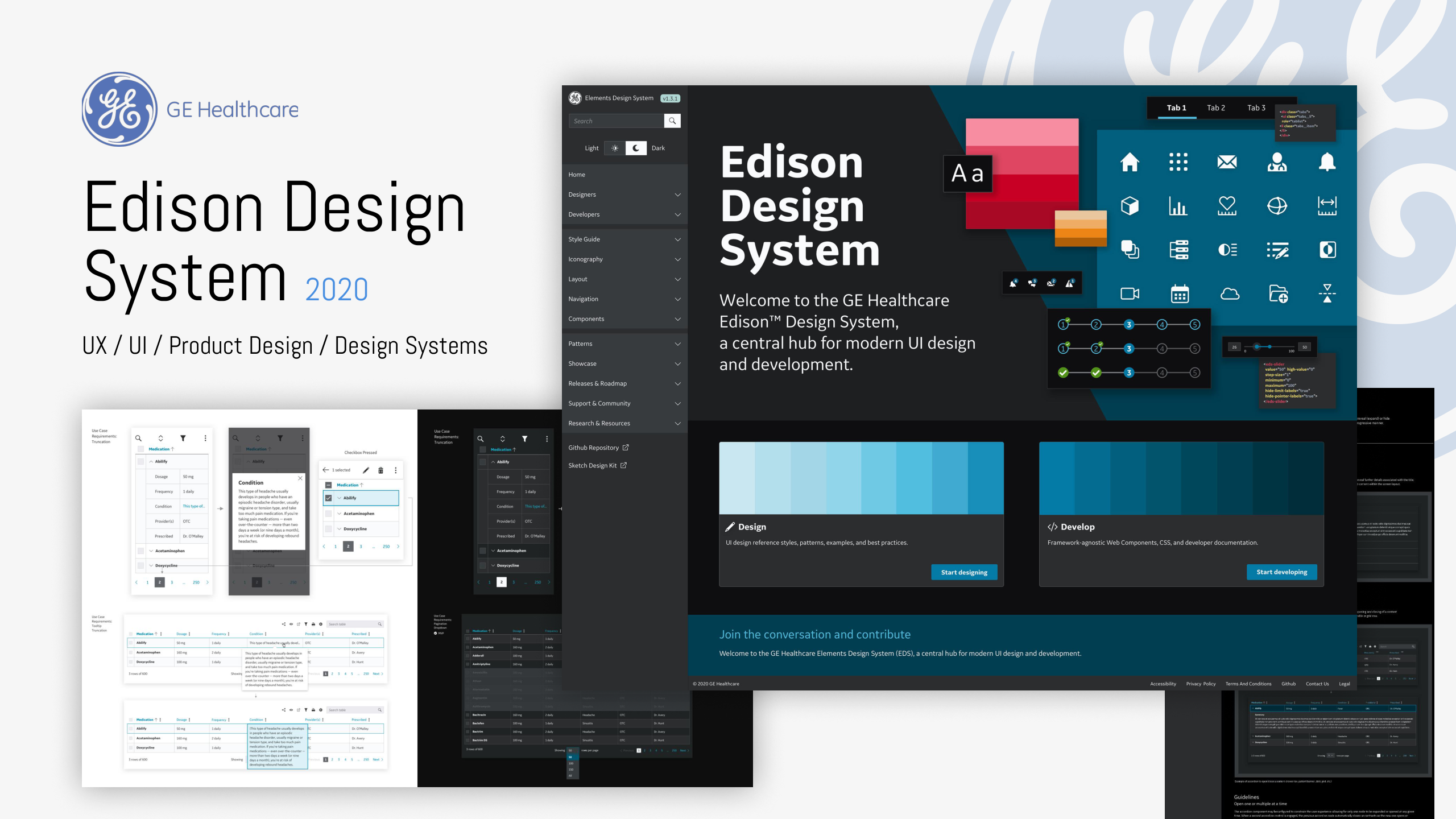 GE Healthcare Edison Design System