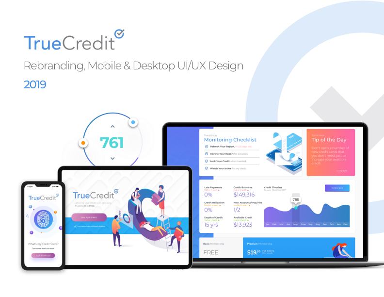 TrueCredit — Rebranding & UX