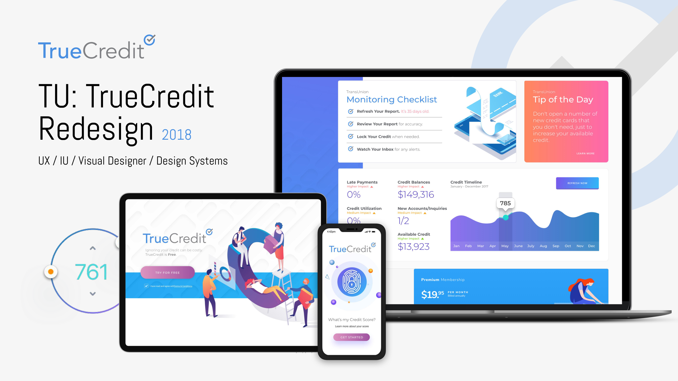 TrueCredit — Rebranding & UX